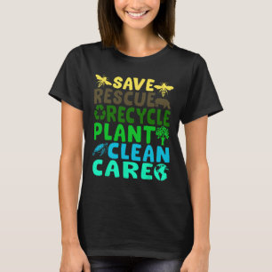 Camiseta Salve Abelhas Salvando Animais Reciclar Dia Plásti