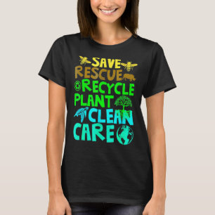 Camiseta Salve Abelhas Salvando Animais Reciclar Plastict E