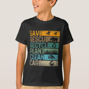Camiseta Salve Abelhas Salvando Animais Reciclares Plástico