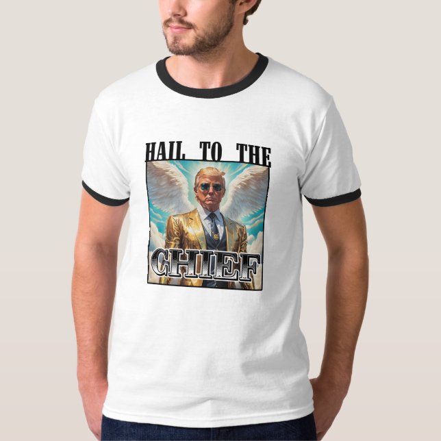 Camiseta Salve ao chefe - Trump 2024 (Frente)