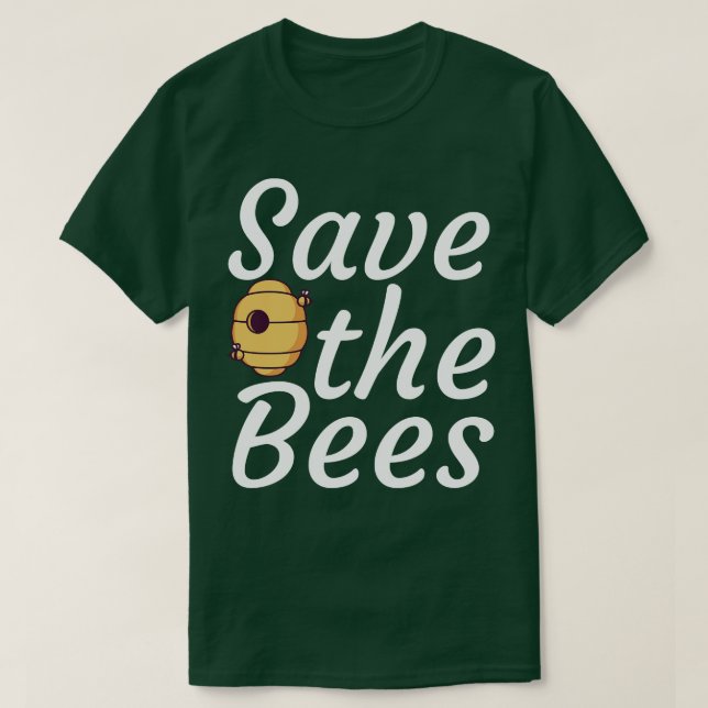Camiseta Salve as abelhas 3 (Frente do Design)
