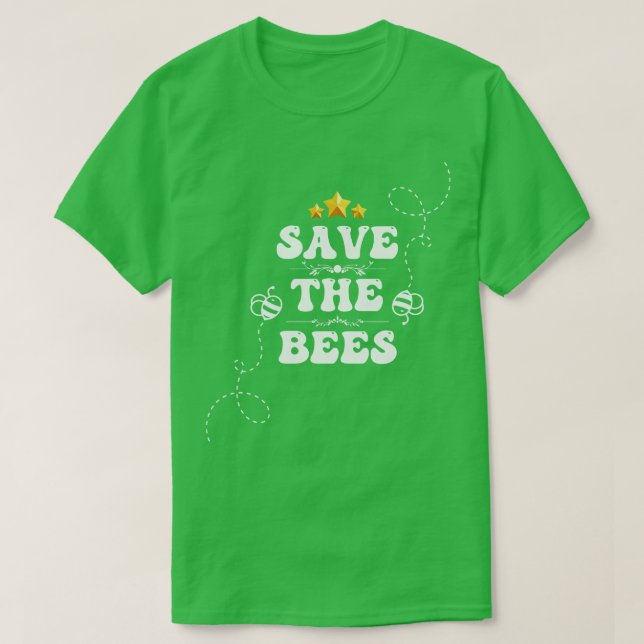 Camiseta Salve as abelhas 6 (Frente do Design)
