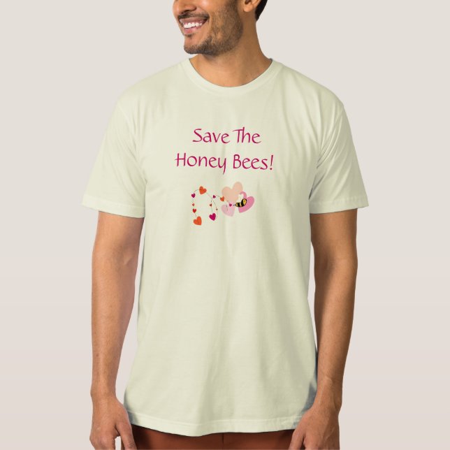 Camiseta Salve As Abelhas De Mel! (Frente)