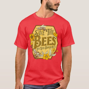 Camiseta Salve As Abelhas, O Detentor De Abelhas, Colmeia N