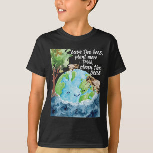 Camiseta Salve As Abelhas - Proteção Ambiental Dia Da Terra