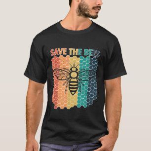 Camiseta Salve As Abelhas Retro Apicultor Apiarista Conserv