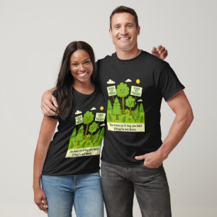 Camiseta Salve as Árvores – Desenho Animado Ambiental Fofo