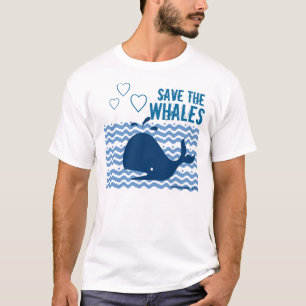Camiseta Salve As Baleias - Consciência Ambiental