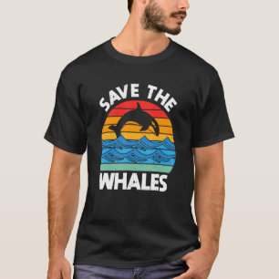 Camiseta Salve As Baleias Limpar O Oceano