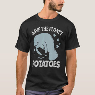 Camiseta Salve As Batatas Flutuantes Vacas Do Mar De Manate