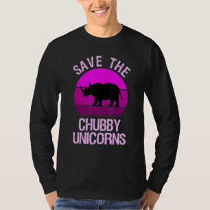 Camiseta Salve As Cores De Vintage Dos Unicórnios Chubby