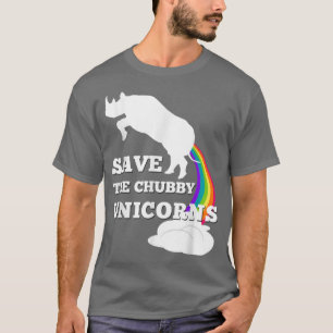 Camiseta Salve as mulheres do Chubby Unicorns T Shirt Men