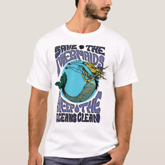Camiseta Salve As Sereias Salvem O Oceano