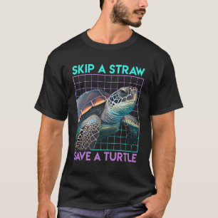 Camiseta Salve as tartarugas para salvar o meio ambiente do