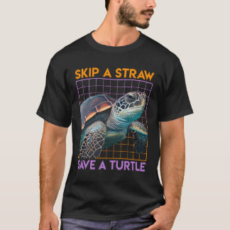 Camiseta Salve as tartarugas para salvar o meio ambiente do