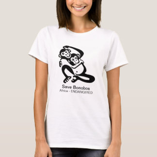 Camiseta Salve chimpanzés ameaçados por BONOBOS - África