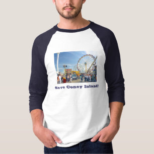 Camiseta Salve Coney Island! T-shirt Raglan de longa distân
