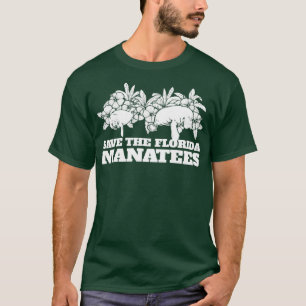 Camiseta Salve Flórida Manatés, Vaca-do-mar de Batata Flutu