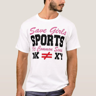 Camiseta Salve garotas esportes É bom senso XX diferente