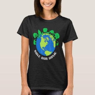 Camiseta Salve nossa árvore de animais domésticos Proteja a