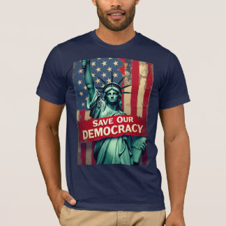 Camiseta Salve Nossa Estátua Da Liberdade Da Democracia