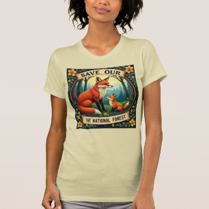 Camiseta Salve nossa Raposa Nacional de Parques