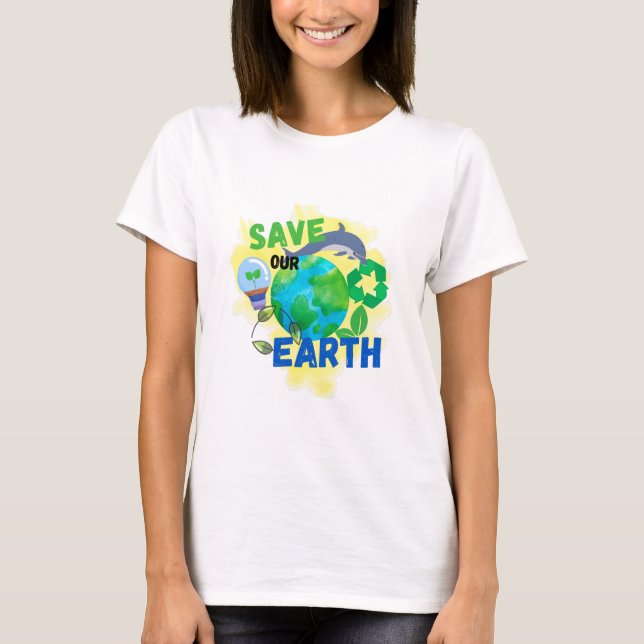 Camiseta Salve nossa Terra (Frente)