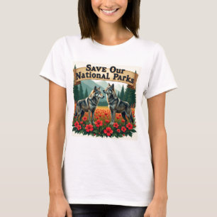 Camiseta Salve nosso Lobo Nacional de Parques
