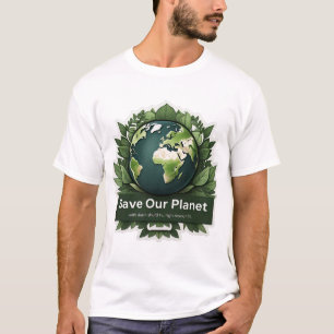 Camiseta Salve nosso planeta - Des ecologicamente compatíve