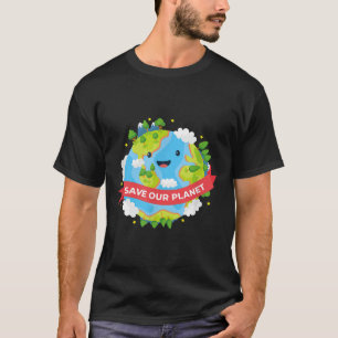 Camiseta Salve nosso planeta Mãe Terra Proteção Ambiental