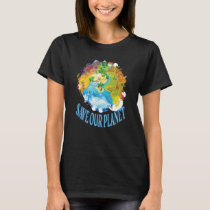 Camiseta Salve Nosso Planeta Mar Animal Ocean Dizendo