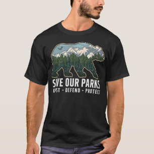 Camiseta Salve nossos parques resistem ao Parque Nacional P