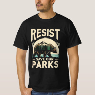 Camiseta Salve Nossos Parques Resistir Ativismo Ambiental d