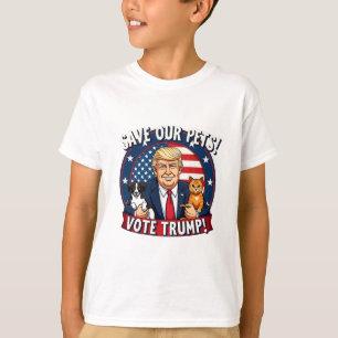 Camiseta Salve nossos Pets de Trump de Votação Pets para Tr