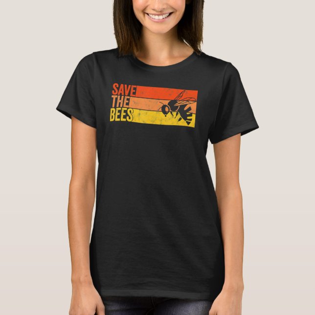 Camiseta Salve O Abelhas De Bumblebee (Frente)