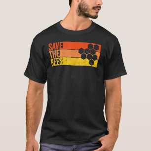 Camiseta Salve O Abelhas De Bumblebee Retro Beekeeper 1