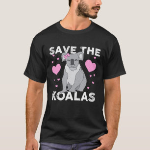Camiseta Salve O Animal Engraçado De Koalas