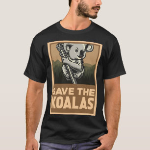 Camiseta Salve O Ativista De Direitos Animais De Koalas