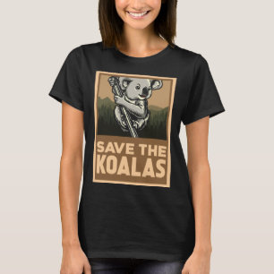 Camiseta Salve O Ativista De Direitos Animais De Koalas