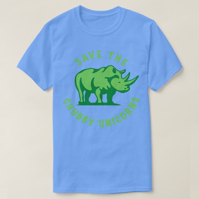 Camiseta Salve O Chubby Unicorn (Frente do Design)