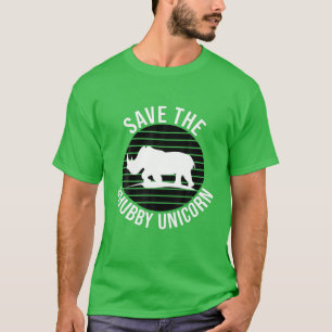 Camiseta Salve O Chubby Unicorn Funny Rhino Chibby Unicorn