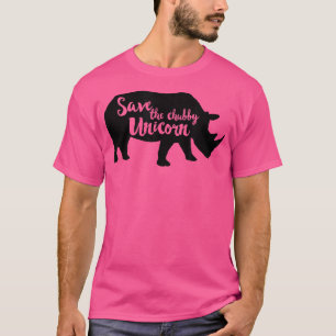 Camiseta Salve O Chubby Unicorn Funny Rhino Lover Gift Chr