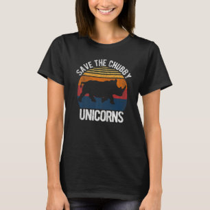Camiseta Salve O Chubby Unicorns Engraçado Rhino Chubby Uni