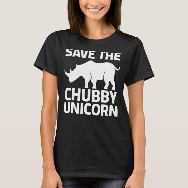 Camiseta Salve O Chubby Unicorns Rhino (Frente)