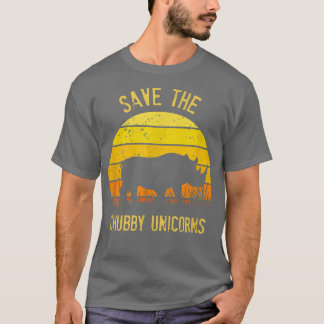 Camiseta Salve O Chubby Unicorns Rhino Sunset