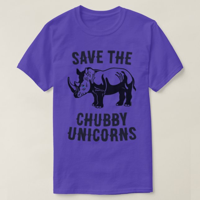 Camiseta Salve o Chubby Unicorns RxTp (Frente do Design)