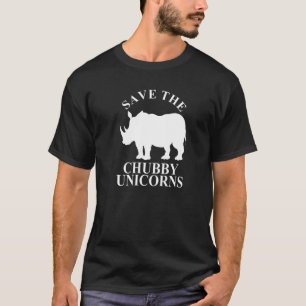 Camiseta Salve O Chubby Unicorns Unicorn Rhinoceros Rhino