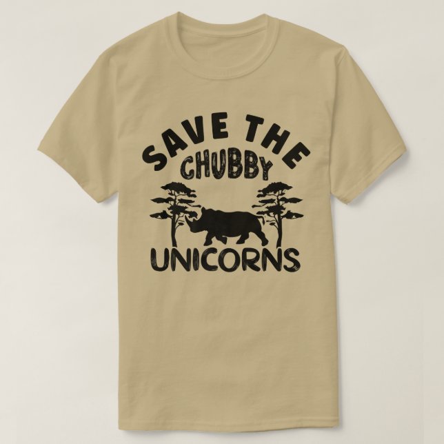 Camiseta Salve O Chubby UnicornsDireitos Animais (Frente do Design)