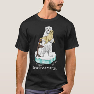 Camiseta Salve O Clima Do Urso Polar Que Aquece A Antártida