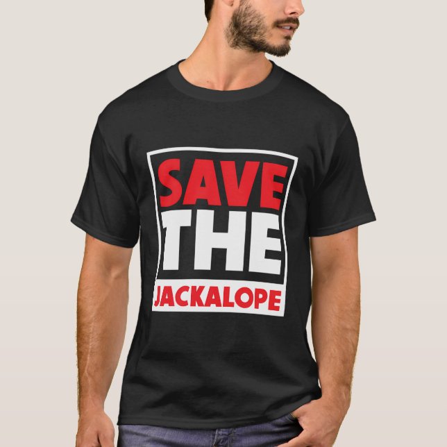 Camiseta Salve O Coelho Chacalope Engraçado Criptid (Frente)
